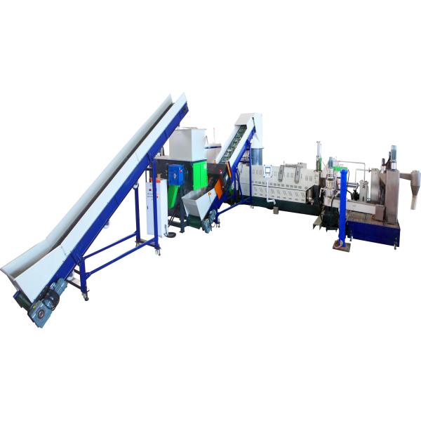 250kg/Hr Customerized Plastic Pelletizing Recycling Machine Electrcial Heating