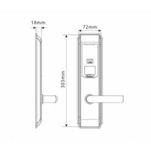 Smart Door Lock fashional hotel electronic door lock system gold