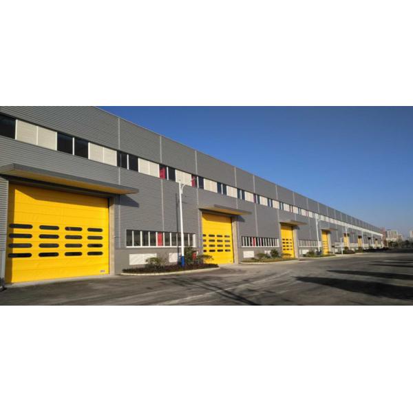 Buy Fast Vertical Lift Fabric Doors High Strength PVC Coated Cloth For Industry at wholesale prices