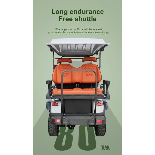 Off Road Club Car with Rear Hub Motor 6 Passenger 5KW Electric Hunting Golf Cart