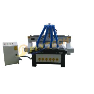 four heads wood  router 3D engraving machine with vaccum table