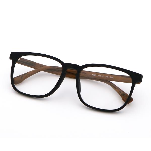 Buy Imitation Wood Optical Frames Acetate Glasses Frame MR 1688 at wholesale prices