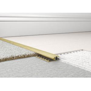 Aluminum Alloy Curved Carpet Transition Strips For Hotel Plaza