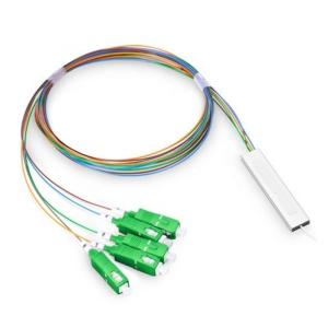 Unbalance Fiber PLC Splitter SC/APC Connectors -40- 85C Ideal for Indoor Cable