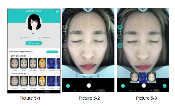 Buy Wrinkel Analysis System Face Camera 3d Face Scanner Automatic Test at wholesale prices