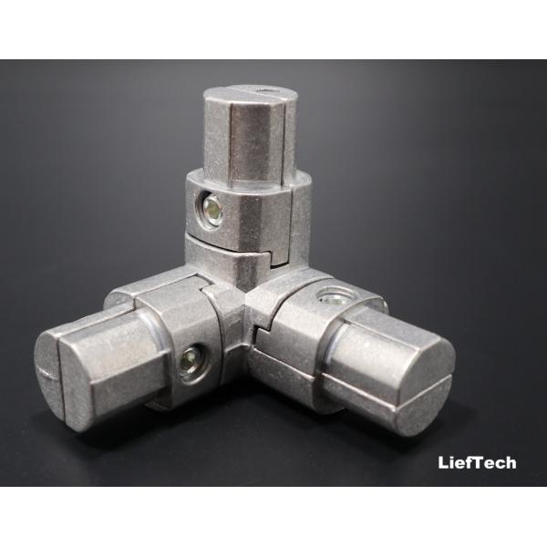 Buy Three Dimensional 90 Degree Pipe Joint Anodized Aluminum Connector at wholesale prices