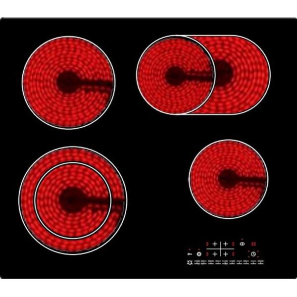 7200W 110V Smoothtop 4 Burner Ceramic Cooktop