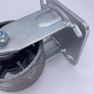 High Temp Casters Rigid Cast Iron Castor Wheels 150MM