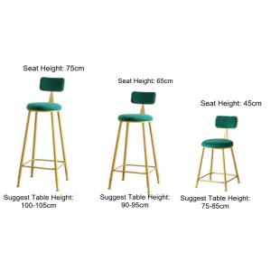 30 Inch Gray Black Velvet Bar Stools Set Of 2 3 Breakfast Gold Metal Home