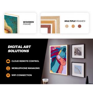 23.6" NFT LCD Display Digital Photo Frame Electronic Photo Display Board Frame