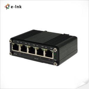 IP40 Aluminum Case 802.3at Industrial PoE Switch 100m Transmission