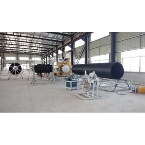 Drainage pipe Plastic Extrusion Line , HDPE Sprial Winding Pipe Extrusion