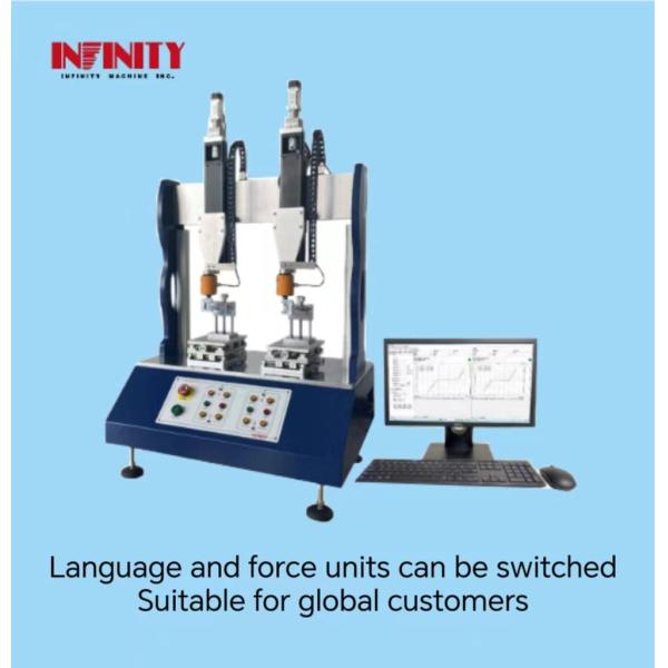 0.5KN Force Value Sensor Capacity Dual-station Swing Force Testing Machine With