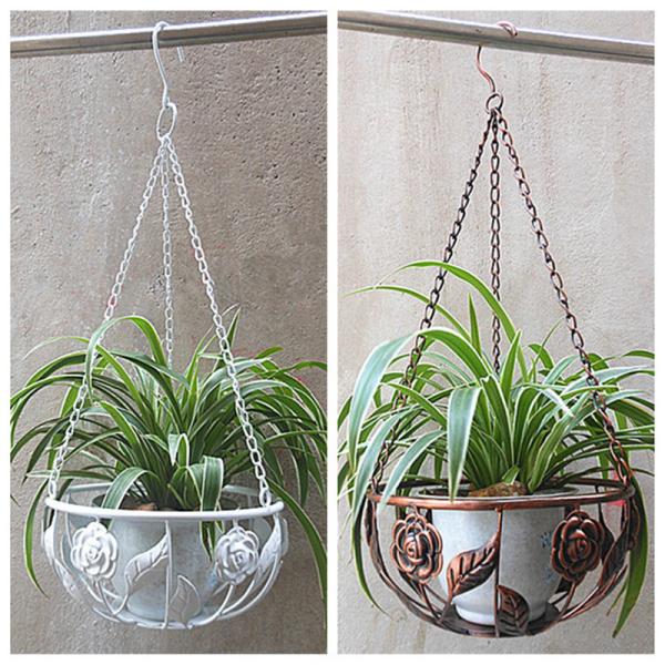 Buy Iron Balcony Flower Pot Hanging Basket at wholesale prices