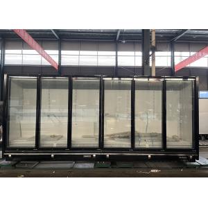 Quality Deluxe 6 Swinging Full Length Glass Door Refrigerated Merchandiser Remote for sale
