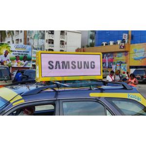 Digital P4 62500dots/sqm Taxi Top LED Display SMD1921