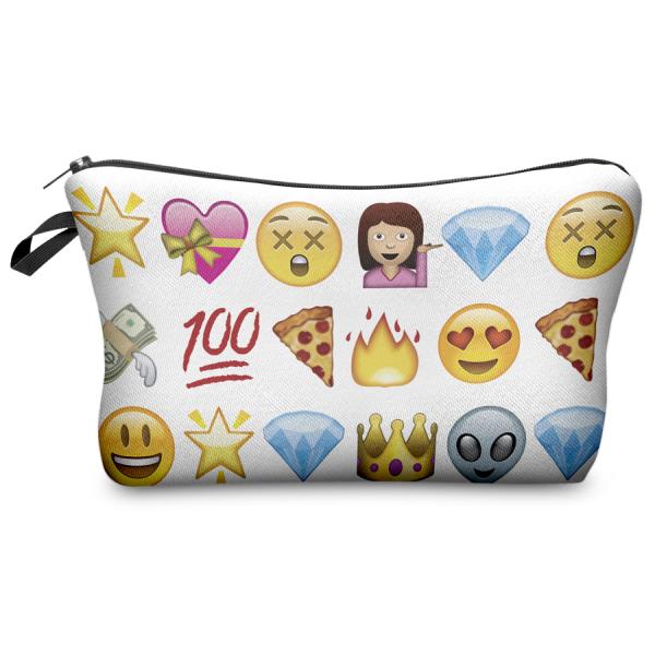 Women Cosmetic Bag 3D Printing Makeup Bags With Multicolor Pattern Cute Cosmetics Pouchs For Travel Ladies Pouch