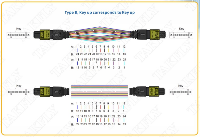 MPO/MTP Patch Cord Polarity Configuration