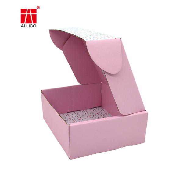 Foldable Christmas Cardboard Boxes , ISO14001 CB Flute Makeup Gift Box