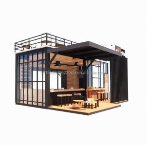 Quality Aluminum Alloy Windows Prefabricated Shipping Mobile Coffee Shop Container Bar Shops for Customizable Layout for sale