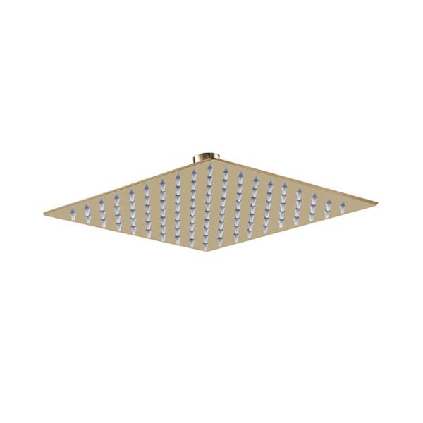 Stainless Steel Rainshower SUS304 Square Golden Gold Color Bathroom Column 8" 10