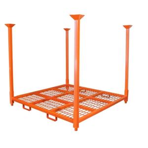 Welded Adjustable Durable Storage Galvanized Stacking Steel Industrial Pallet