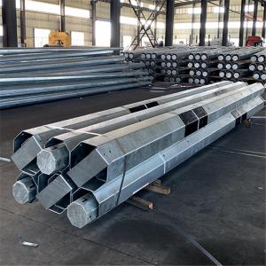Galvanized Steel Tube Self Supporting AntennaTelecommunication Monopole with