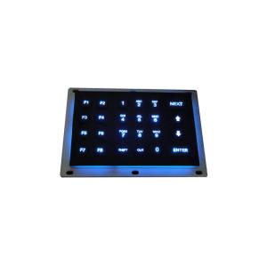 Electroplated Black Industrial Numeric Keypad 6x4 Matrix Keys IP65 NEMA4X