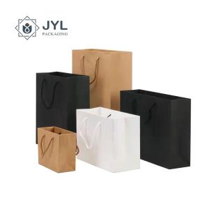 Thicken Ribbon Handle Paper Bag , Moistureproof Packaging Bags For Cosmetics