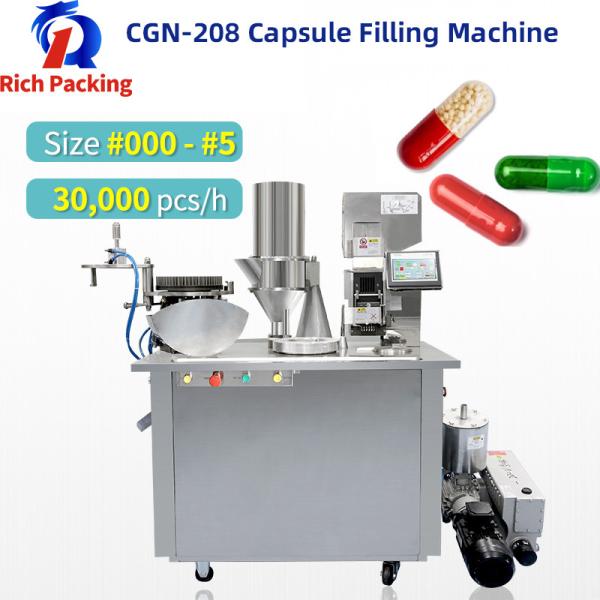 Buy Semi Automatic Hard Gelatin Gel Capsule Filling Machine With High Efficiency at wholesale prices