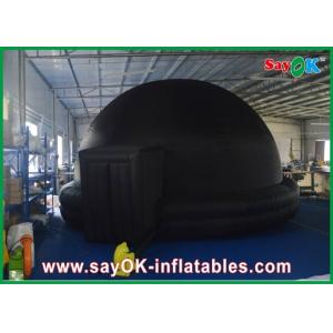 Black Inflatable Planetarium , Durable Inflatable Projection Tent Mobile Cinema