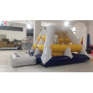 Quality Supplier Floating Inflatable Water Climbing Tower Toys with Blob and Slide for sale
