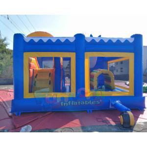 EN14960 Inflatable Bouncer Slide Combo With Hand Pringting Customized Size