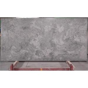Leathered Finish 20MM Grey Calacatta Wall Panel Quartz Surface