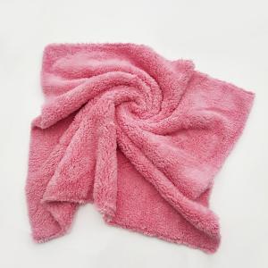 Customized Lightweight Edgeless Microfiber Towels Car Washing Avoid Harm The