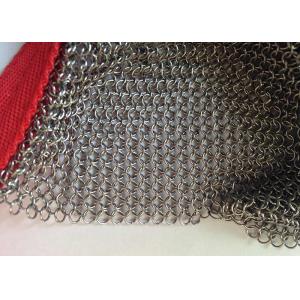 Reversible Safety Level 5 Stainless Steel Gloves With Textile Strap Silver Color