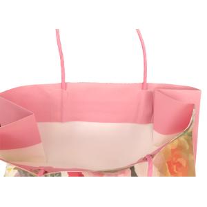 Exquisite Sustainable Promotional Paper Gift Bags Flower Pattern Design