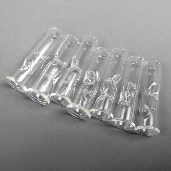 30mm Length Glass Bongs Accessories Flat Mouth Glass Filter Tips Daily Use