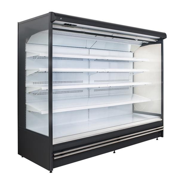 Buy Commercial Multi-deck open chiller supermarket convenience store showcase for fruit and vegetable at wholesale prices