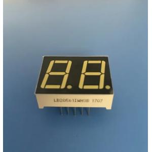 Ultra bright white 0.56" Dual digit 7 segment led display common anode for