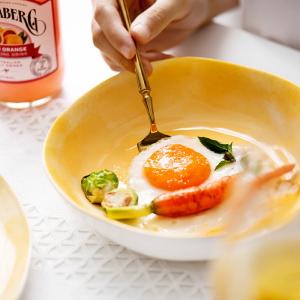 26cm Irregular Edge Dishwasher Safe Ceramic Soup Platter Plates