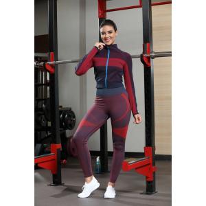 Full Zip Performance Long SleeveTight Ribbed Fit Breathable Fabric