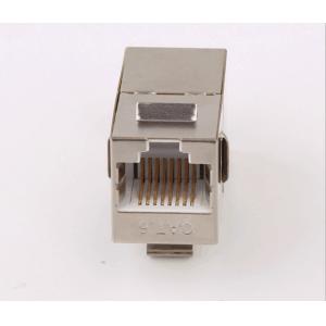 STP CAT6 RJ45 Keystone Jack In - Line Coupler Metal Material With Gold Plating
