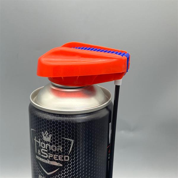 Compact WD-40 Lubricant Valve for Automotive Maintenance with Quick-Connect Fittings and Drip-Free Nozzle