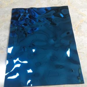 304 Water Ripple Pattern Stainless Steel Sheet For Wall Cladding Thickness 0.4 -