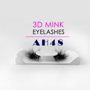 Natural Black Reusable Mink Eyelashes Soft Cotton Band Customized Thickness