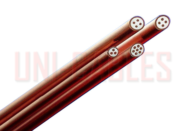 Quality Multi Core MICC Mineral Insulated Cable , 500V Non Jacketed Fire Survival Cable for sale