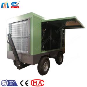 8m3/H Concrete Shotcrete Machine With Diesel Engine Mobile Air Compressor