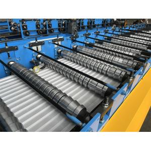 YX11-55-800 Roofing Wall Panel Roll Forming Machine With Hydraulic Post Cutting