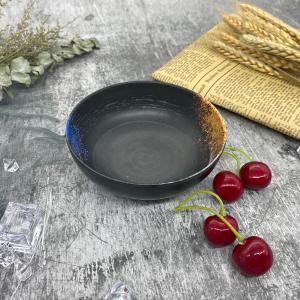 Japanese Restaurant Udon Melamine Black Bowl Unbreakable Galaxy Pattern